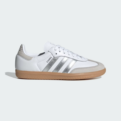 Classic Shoes – White & Silver
