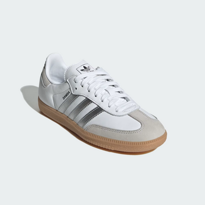 Classic Shoes – White & Silver