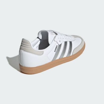 Classic Shoes – White & Silver